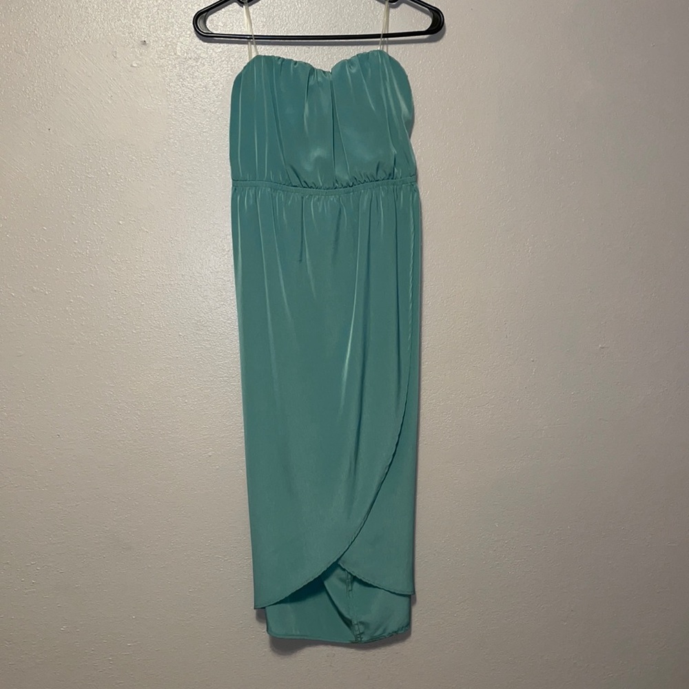 Strapless Green Lush Dress